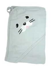 Mušelínová osuška s kapucí, 80x80 cm