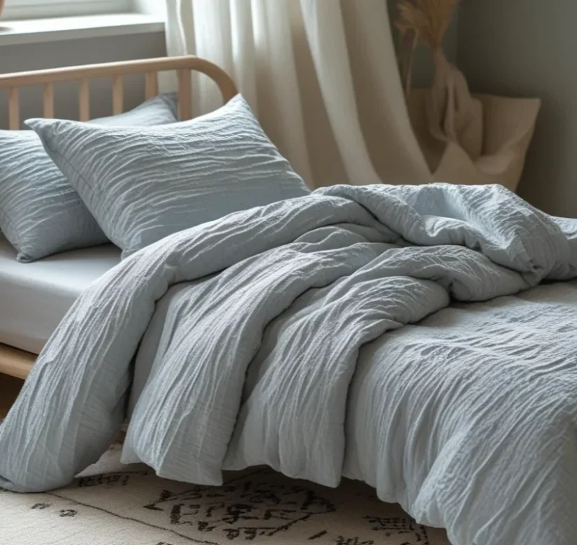 Mušelínové povlečení SILVER, 140x200+70x90 cm