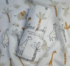 Plena 90x100 cm, tisk - palma & slon