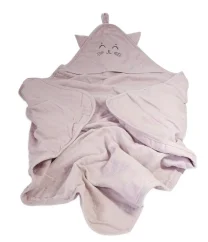 Mušelínová osuška s kapucí, 80x80 cm