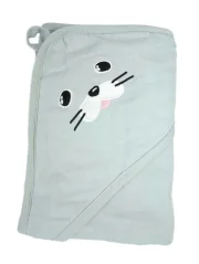 Mušelínová osuška s kapucí, 80x80 cm