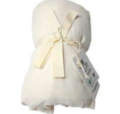 Mušelínové prostěradlo, cream, 60x120+13 cm