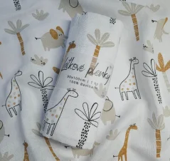 Plena 90x100 cm, tisk - palma & slon