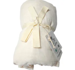 Mušelínové prostěradlo, cream, 60x120+13 cm